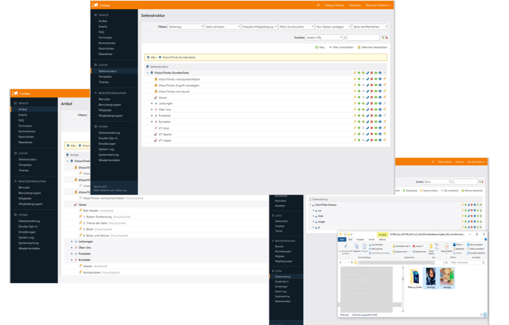 VisionThinks_Aachen_Contao_overview